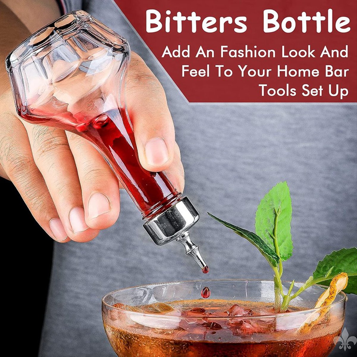 Bitters Bottle Set - Ensemble de 6 bouteilles à liqueur