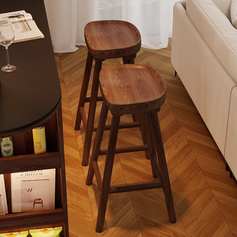 Home Bar Seating - Tabouret de Bar incurvé en bois
