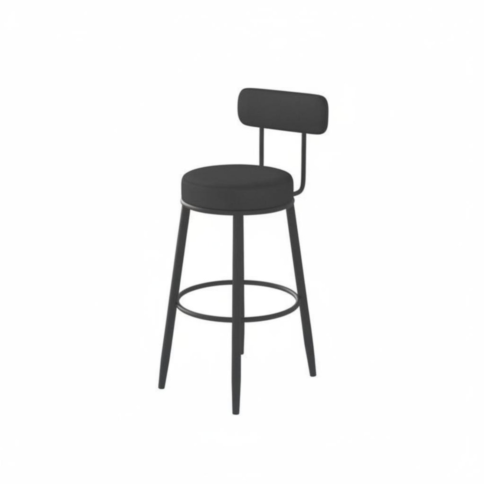 Home Bar Seating - Tabouret rembourré avec dossier bas, design