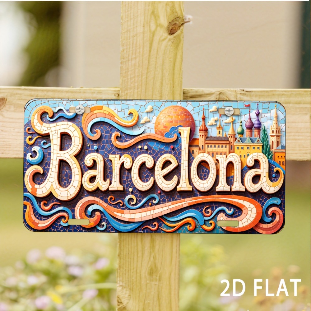 Home Barcelona - Panneau 2D plat de Barcelone –