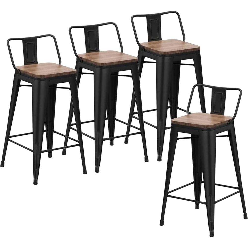 Home Bar And Counter - Ensemble de 4 tabourets de bar