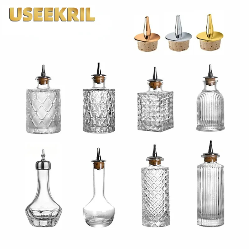 Bitters Bottle Set - Bouteilles de Bitters pour Cocktail avec
