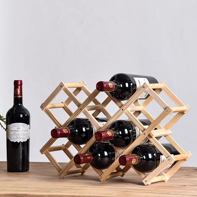 Home Bar Shelf - Étagères de rangement de vin empilables