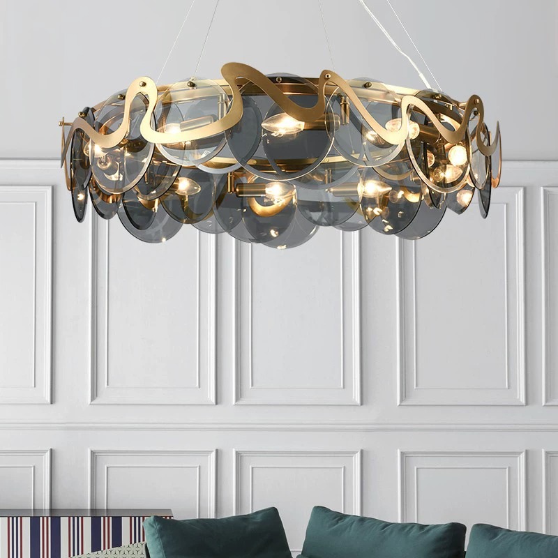 Lustre LED en verre moderne de - Home Bar And Counter avis et prix
