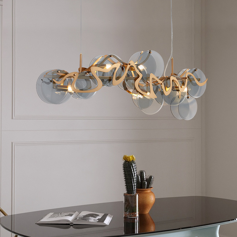 Lustre LED en verre moderne de - Home Bar And Counter avis et prix