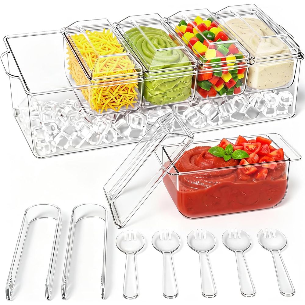 Plateau à condiments, support  - Garnish Tray Set avis et prix