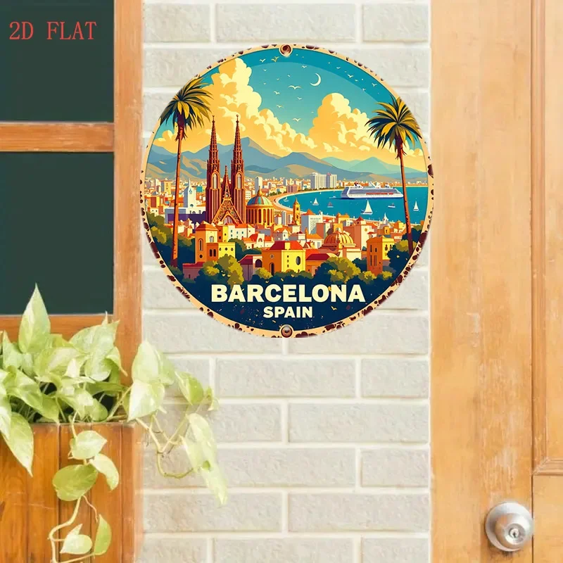 Panneau métallique rond de 8 p - Home Barcelona avis et prix