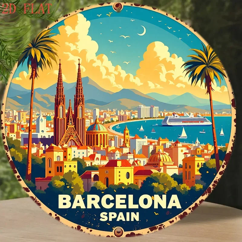 Panneau métallique rond de 8 p - Home Barcelona avis et prix