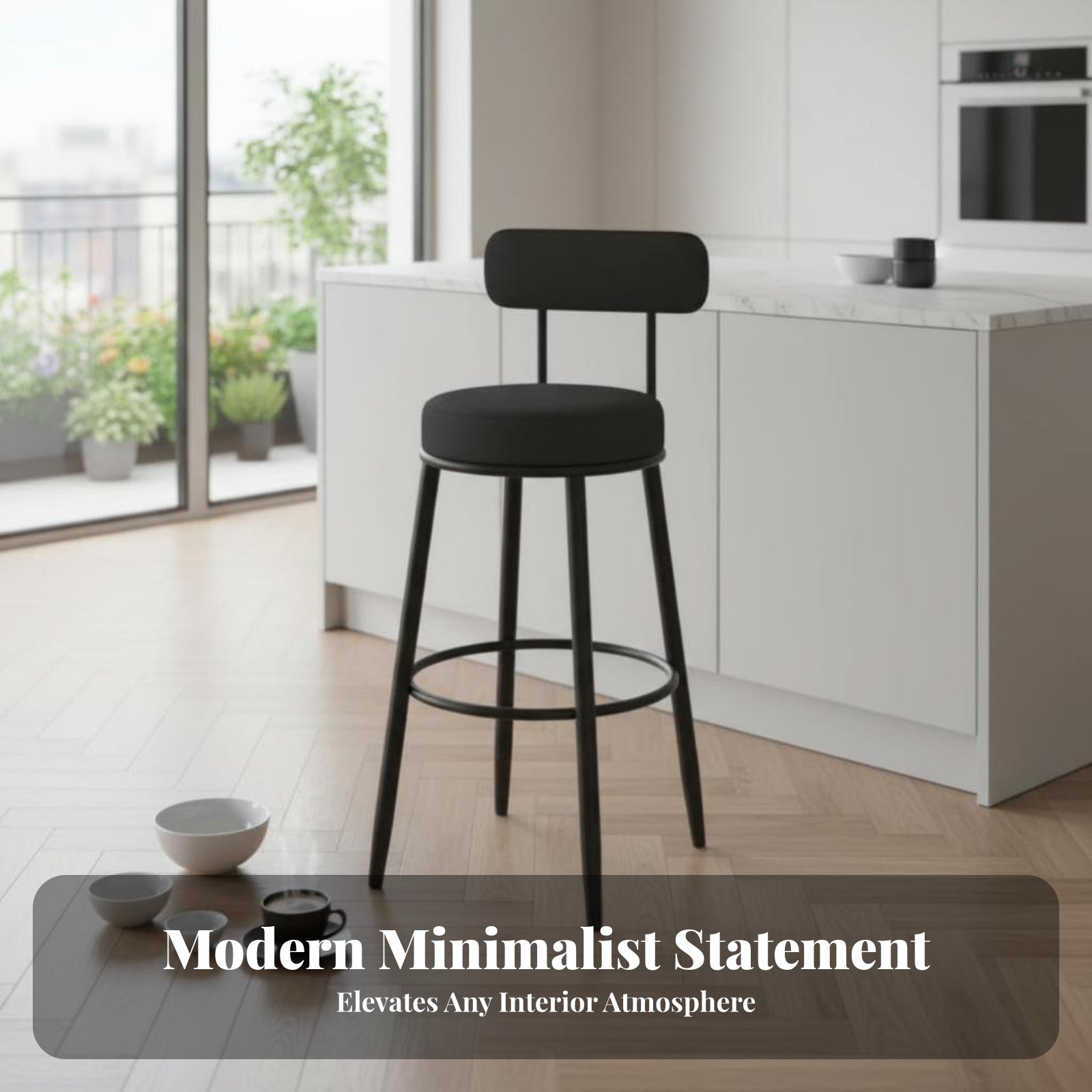 Tabouret rembourré avec dossie - Home Bar Seating avis et prix