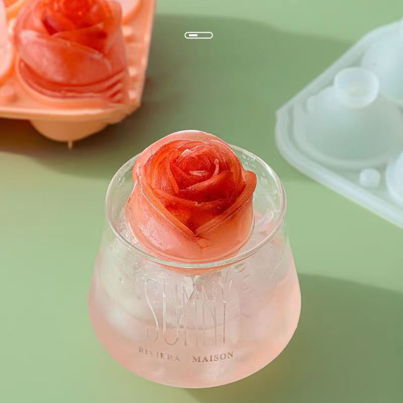 Moules à glace Rose 3D, 4 trou - Ice Mold Sphere avis et prix