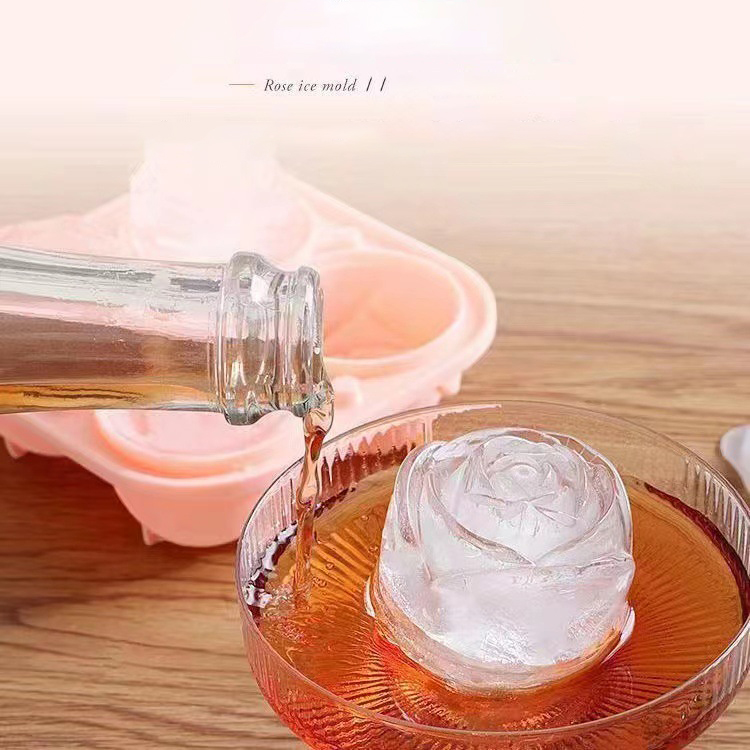 Moules à glace Rose 3D, 4 trou - Ice Mold Sphere avis et prix