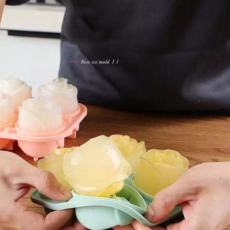 Moules à glace Rose 3D, 4 trou - Ice Mold Sphere avis et prix