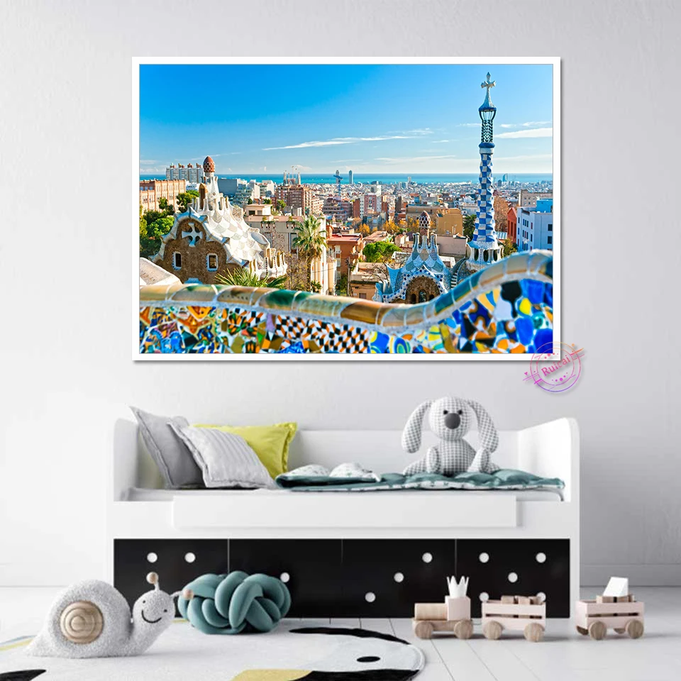 Affiche de voyage Park Guell I - Home Barcelona avis et prix