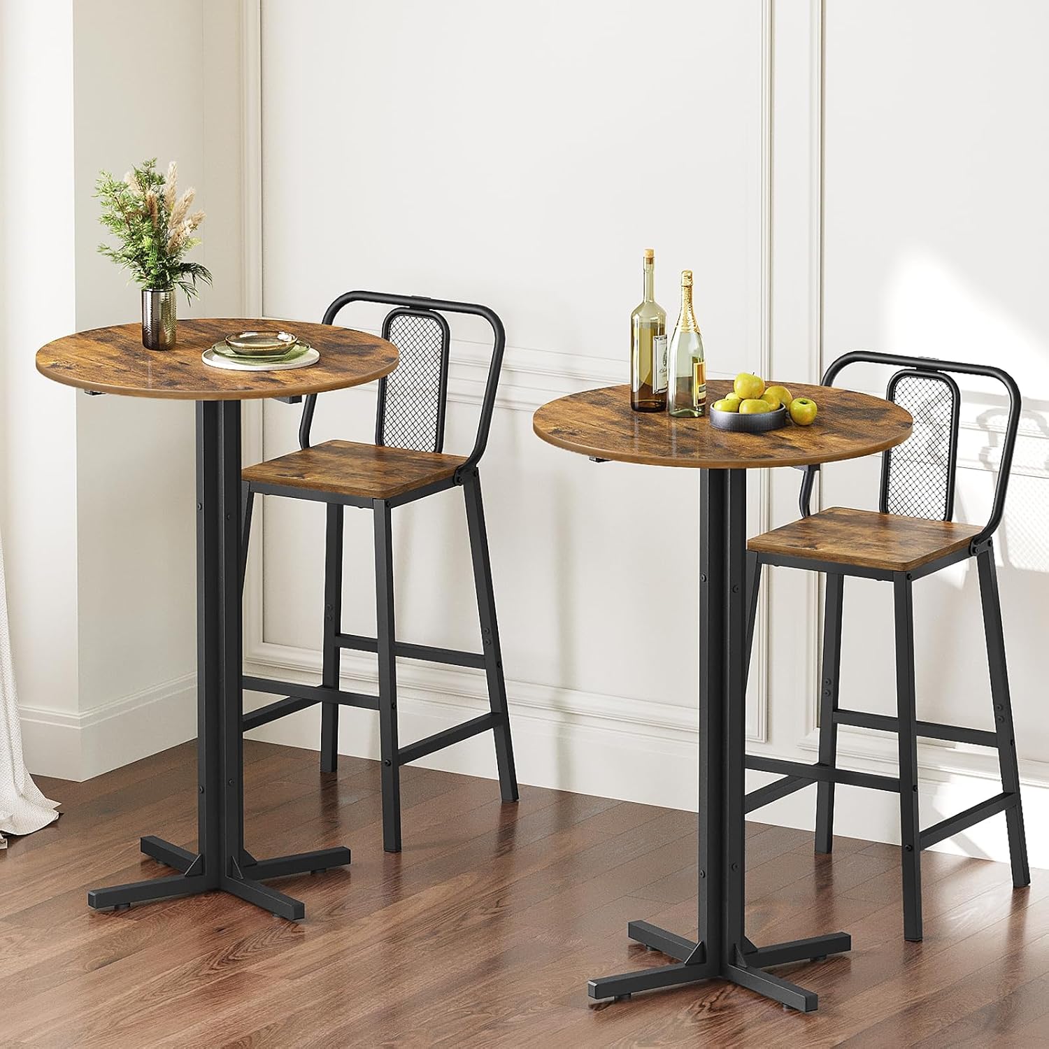 Ensemble de 2 tables de bar ro - Home Bar And Counter avis et prix