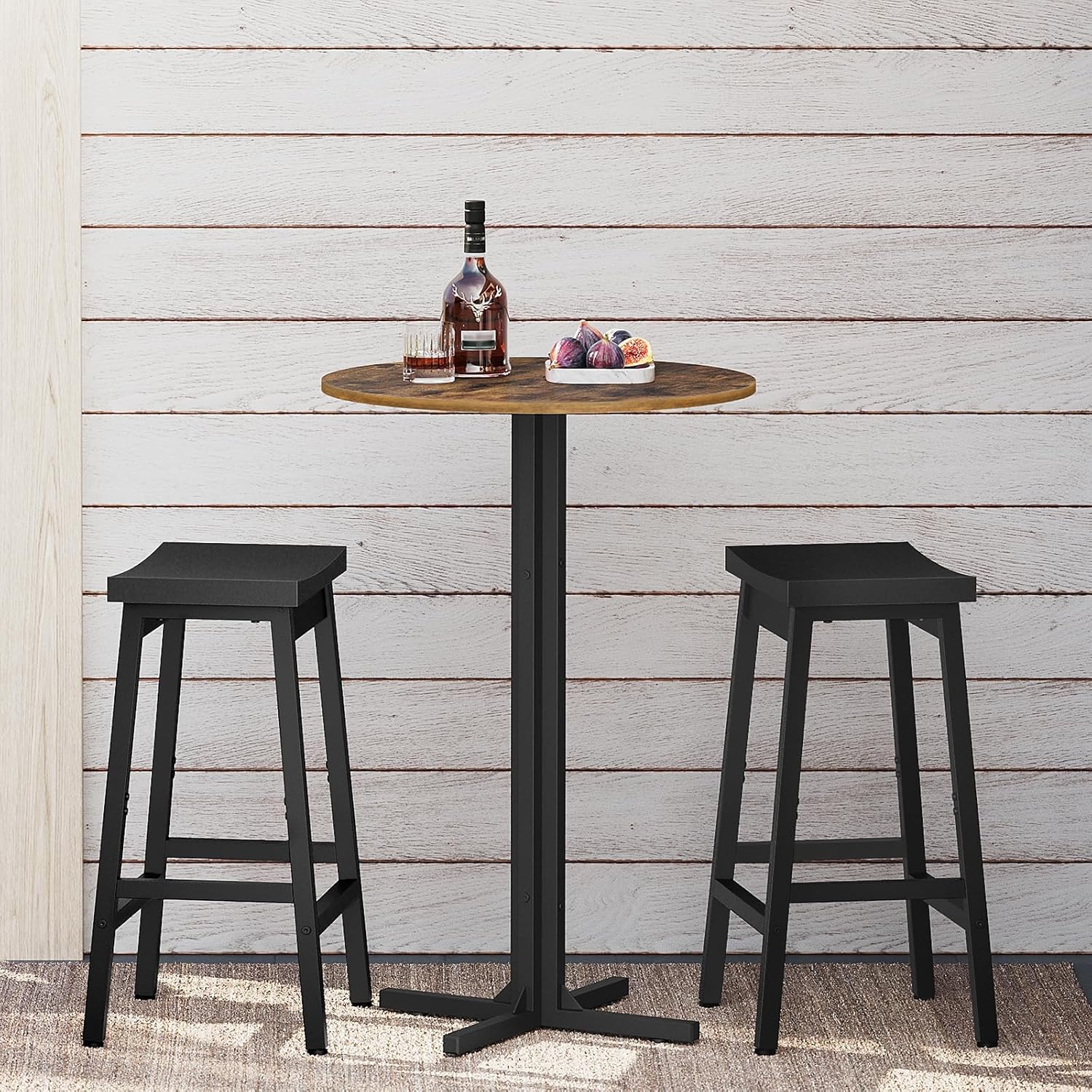 Ensemble de 2 tables de bar ro - Home Bar And Counter avis et prix