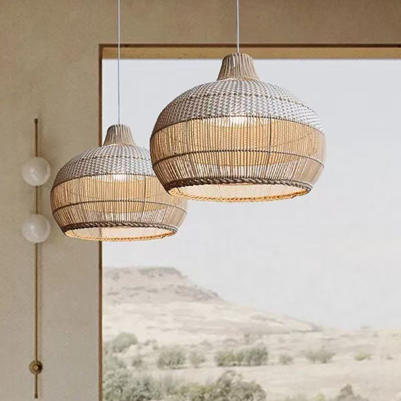 Luminaire suspendu en rotin tr - Home Bar And Counter avis et prix