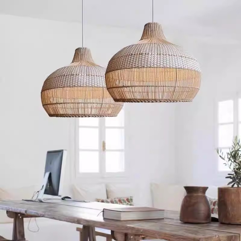 Luminaire suspendu en rotin tr - Home Bar And Counter avis et prix
