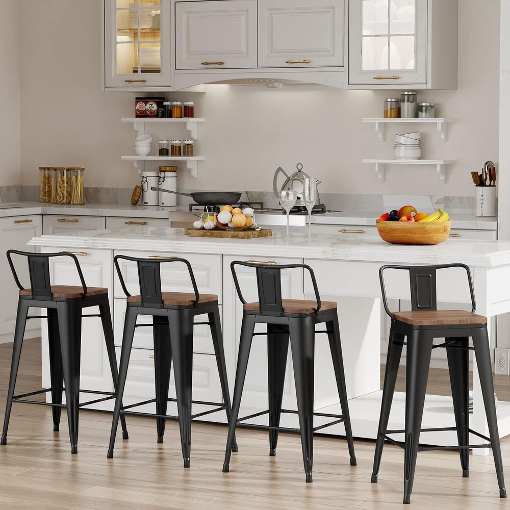 Ensemble de 4 tabourets de bar - Home Bar And Counter avis et prix
