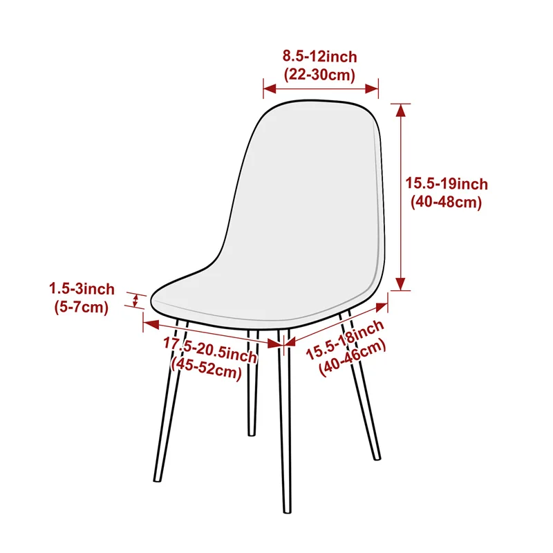 1PC Jacqaurd coquille housse d - Home Bar Seating avis et prix
