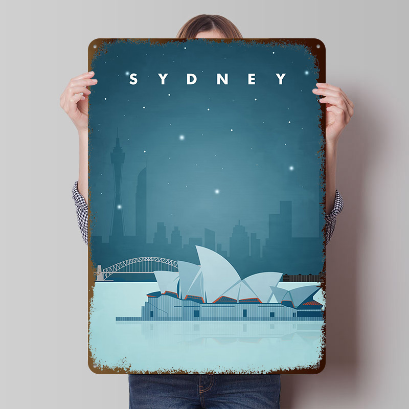 Affiche de voyage Sydney perso - Home Bar Sydney avis et prix